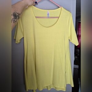 LuLaRoe Yellow Short Sleeve Tee
